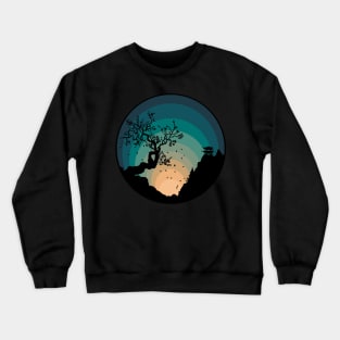 Japanese ambient Crewneck Sweatshirt